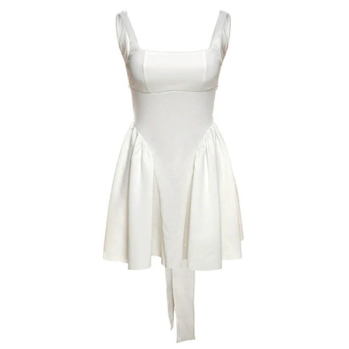 Garden Of Envy Back-Tie Milkmaid Dress