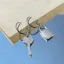 Unlock Ya Mind Key Earrings(Standart,Silver)