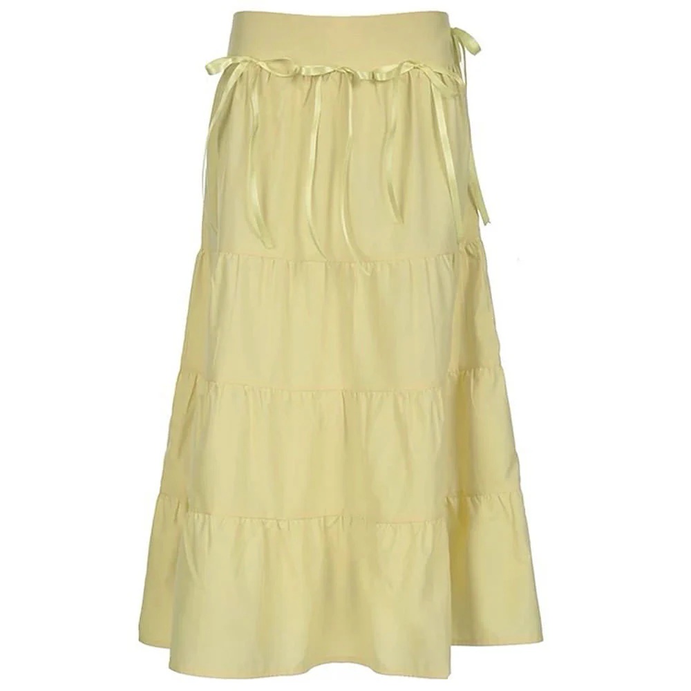 Fairycore Aesthetic Tiered Maxi Skirt