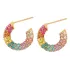 Y2K Aesthetic Rainbow Rhinestone Earrings