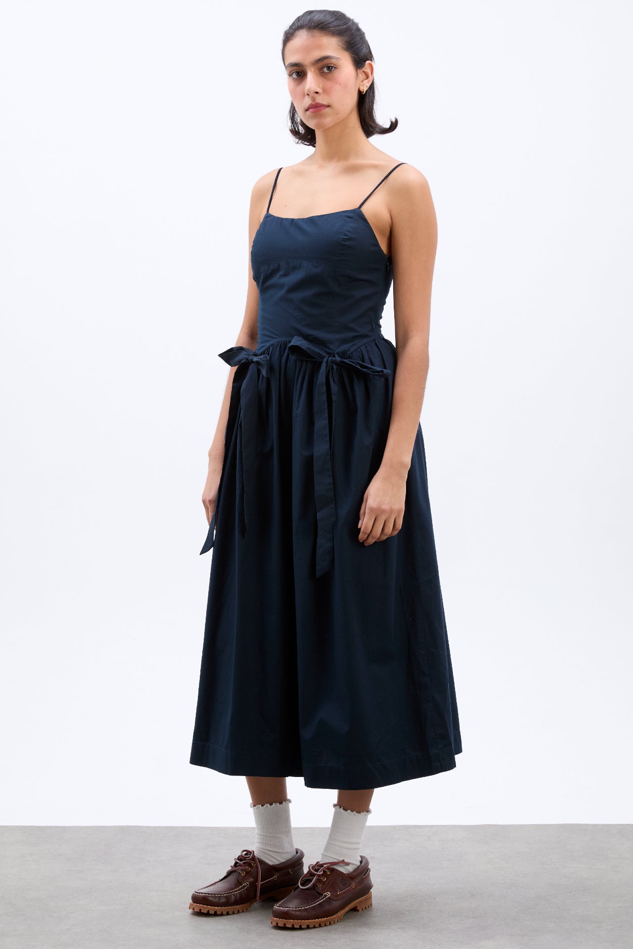 penelope apron dress - navy