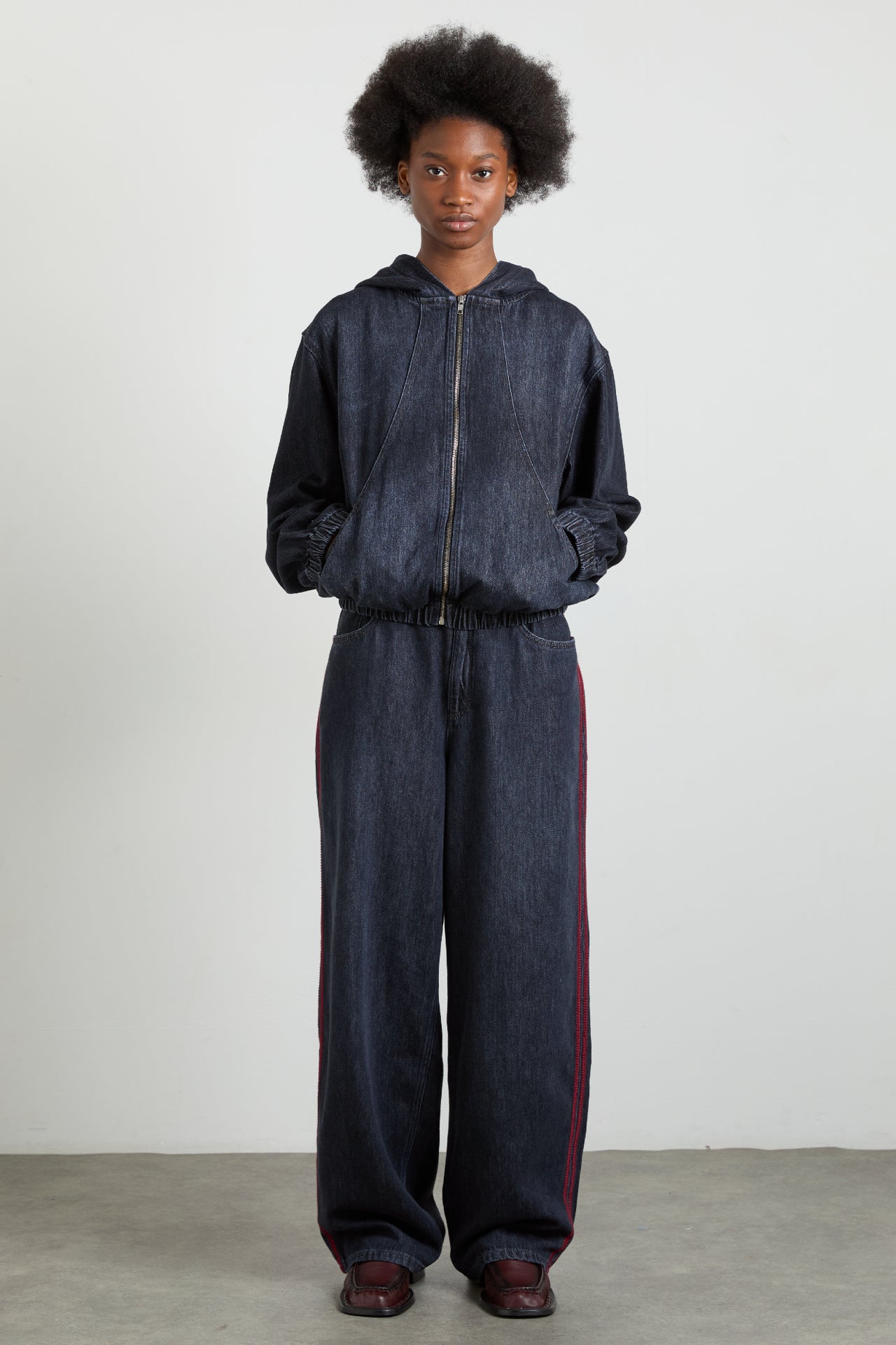 orson denim hoodie - eclipse wash