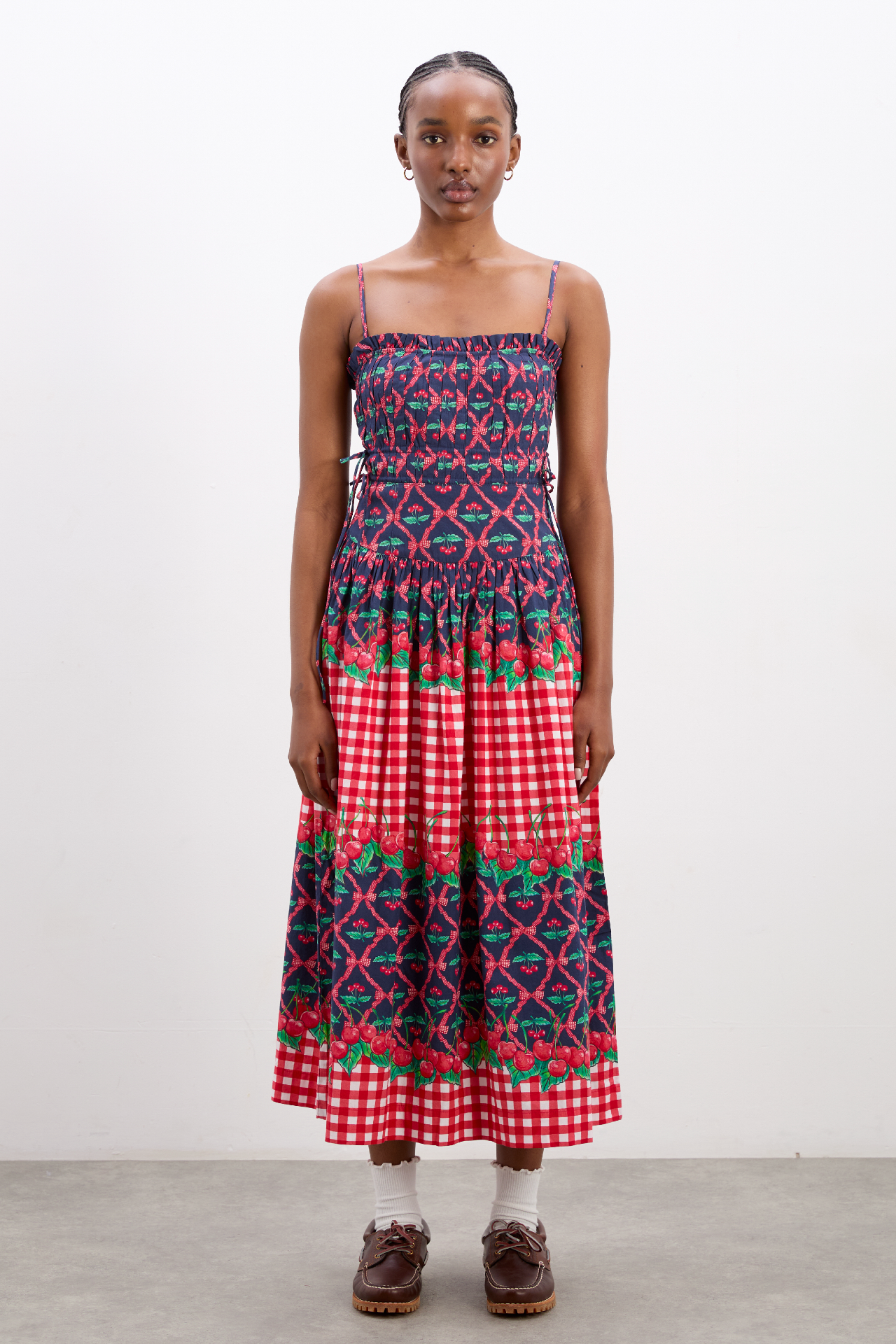 kelia midi dress - cherry pie