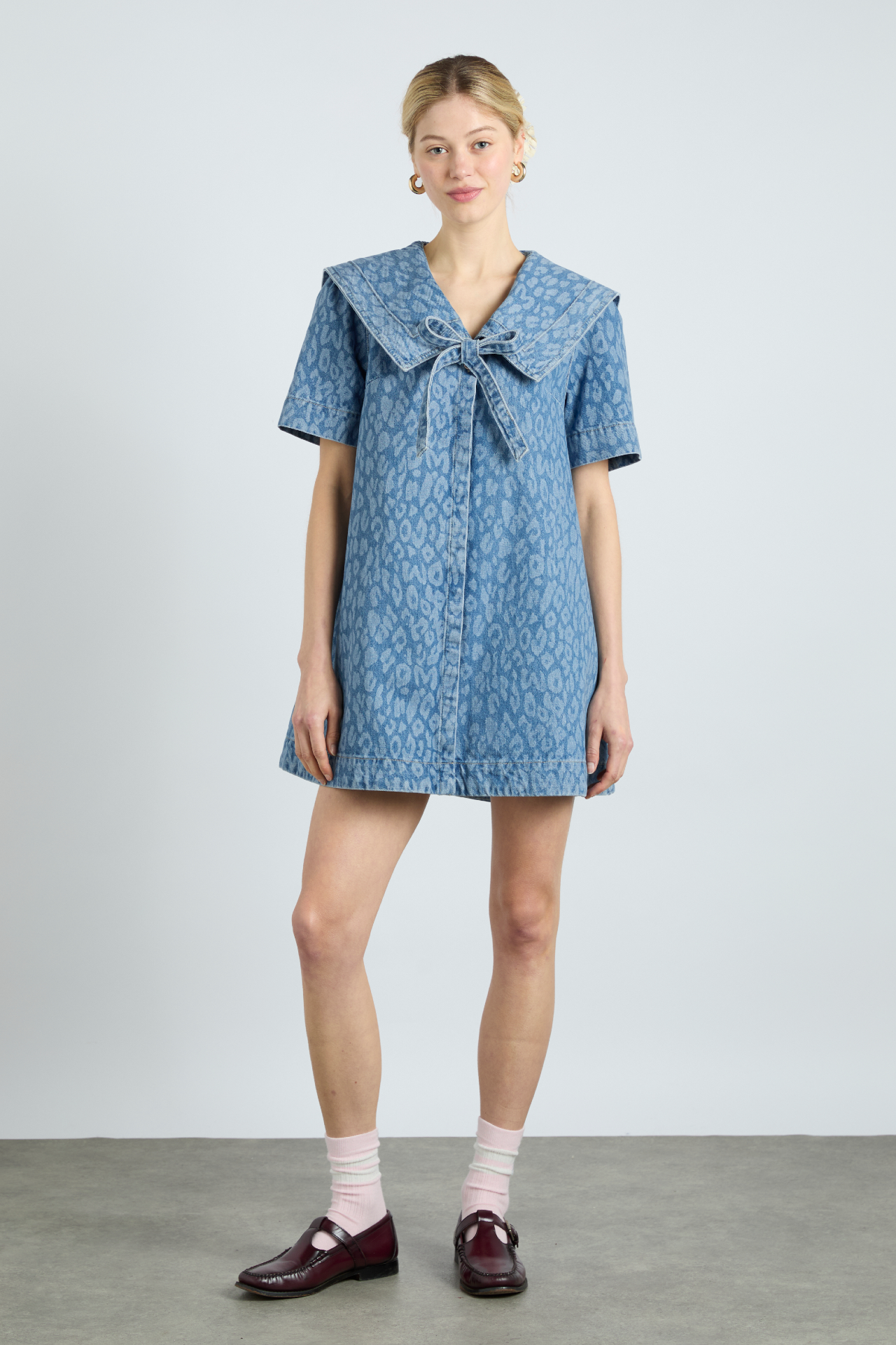 goldie dress - leopard laser
