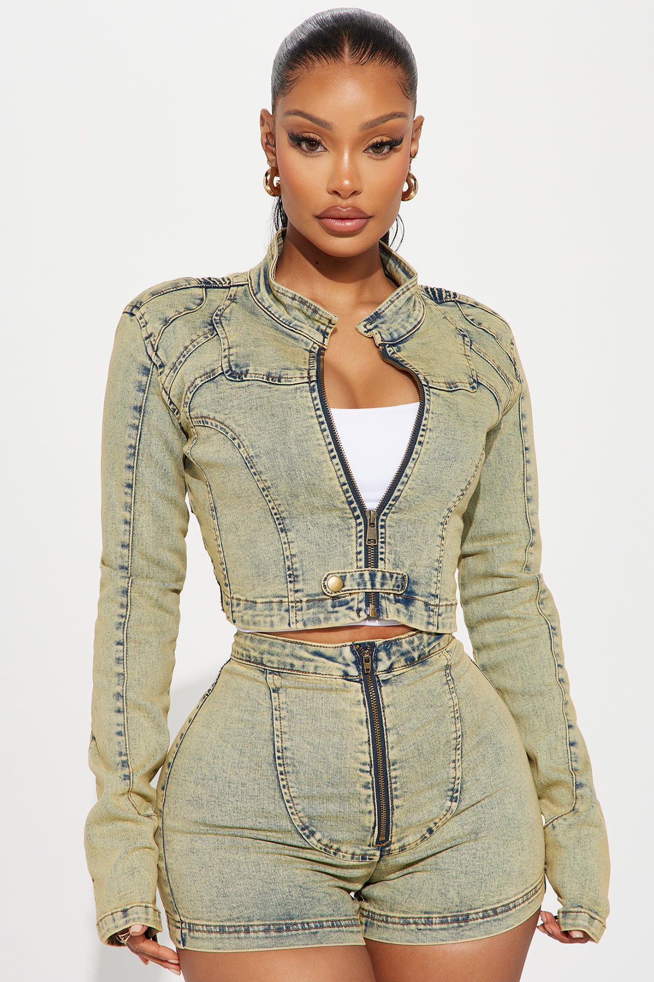 Make It Happen Moto Denim Jacket