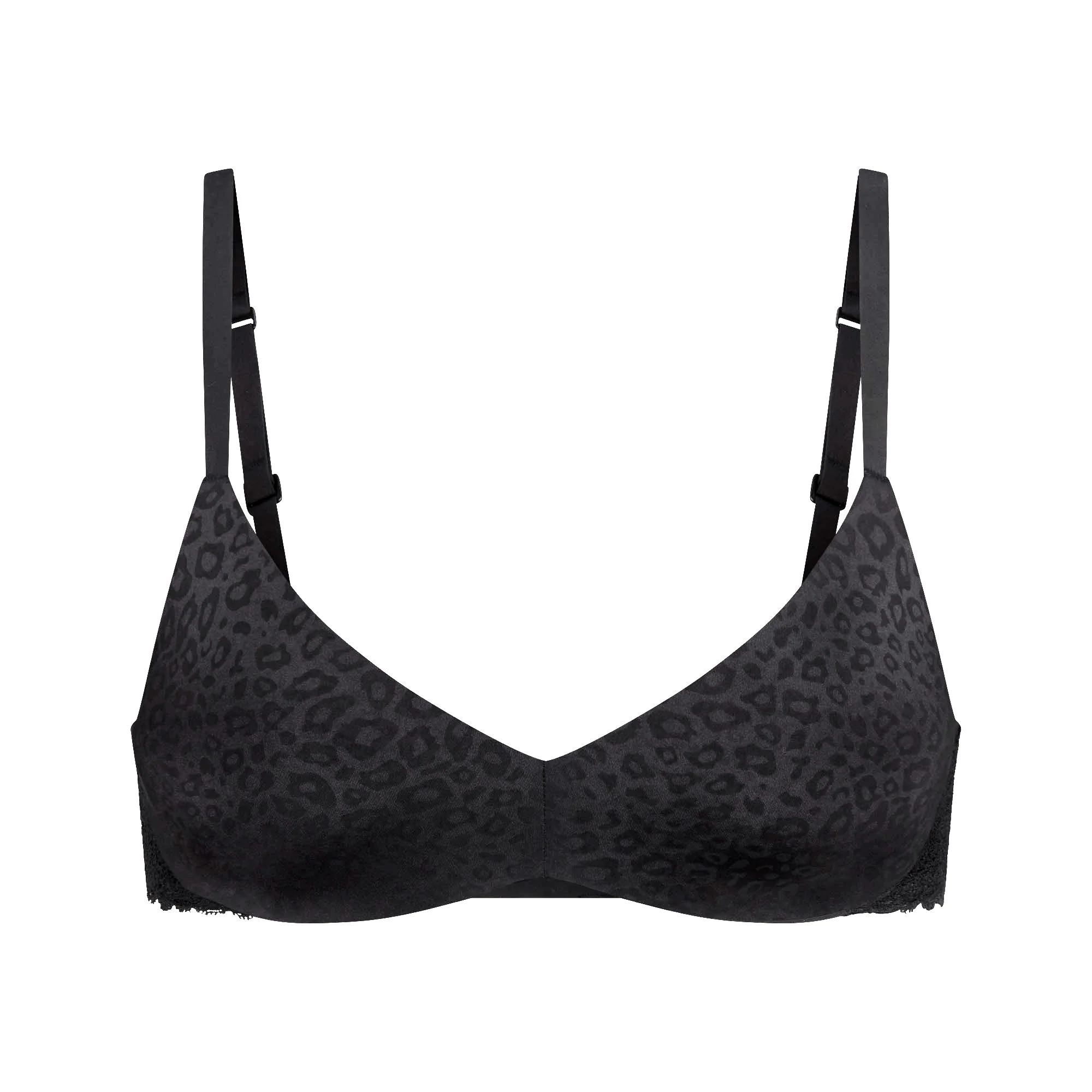 WIRELESS FORM LACE PUSH-UP PLUNGE BRA 